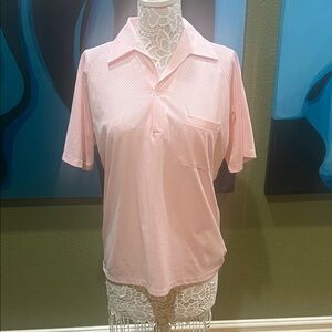 Vintage Carina Ford made in USA Men’s Pink Polo Shirt